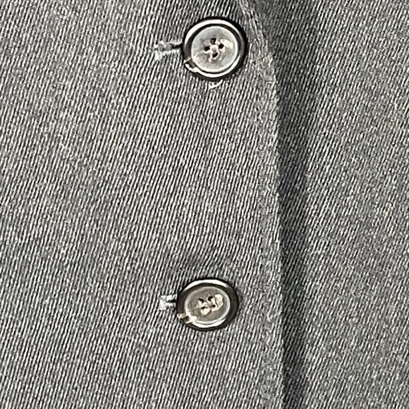 Vintage Lauren Ralph Lauren 100% Wool Blazer Charcoal Gray Tailored Women's L - Picture 9 of 12